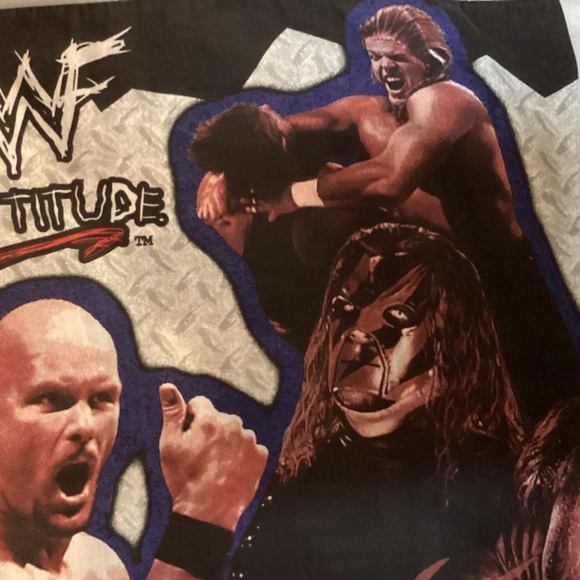 Vintage 1999 WWF Raw is War Attitude Pillow Case World Wrestling Federation - Picture 8 of 8